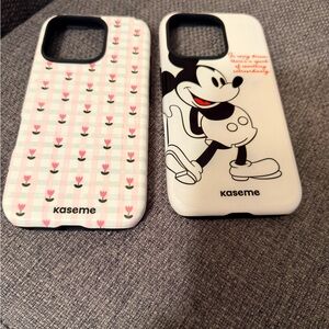 Mickey Mouse Phone Case - White and Multicolor